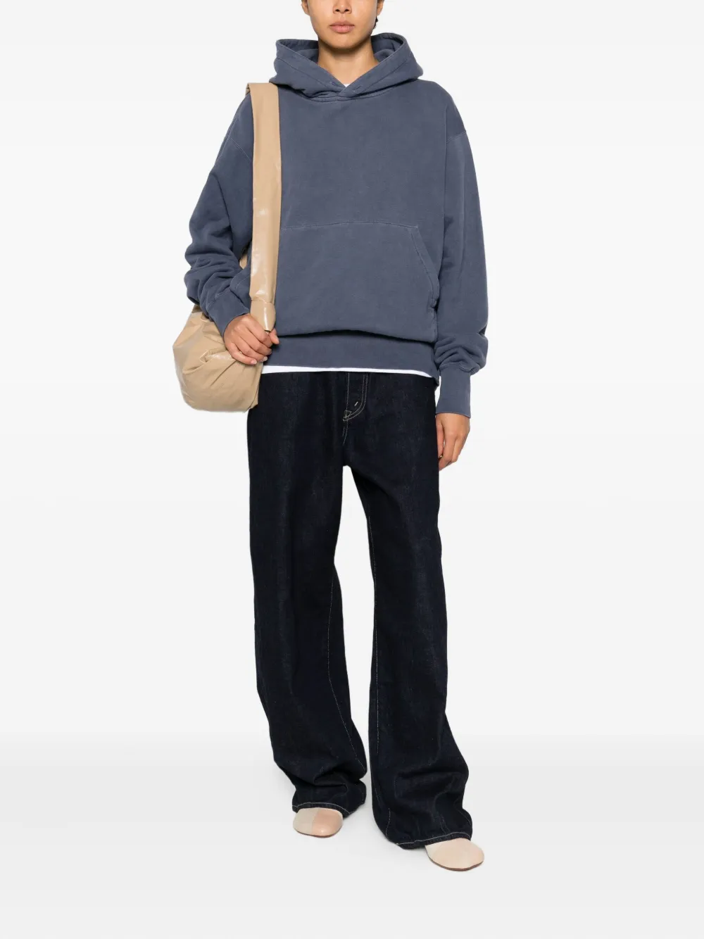 Kuro Jeans met contrasterende stiksels - Blauw