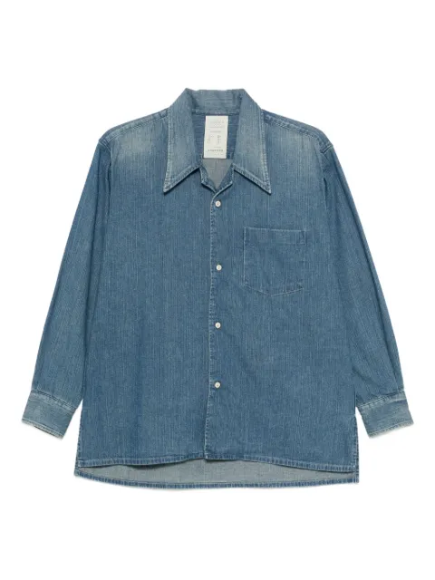 Kuro chest-pocket denim shirt