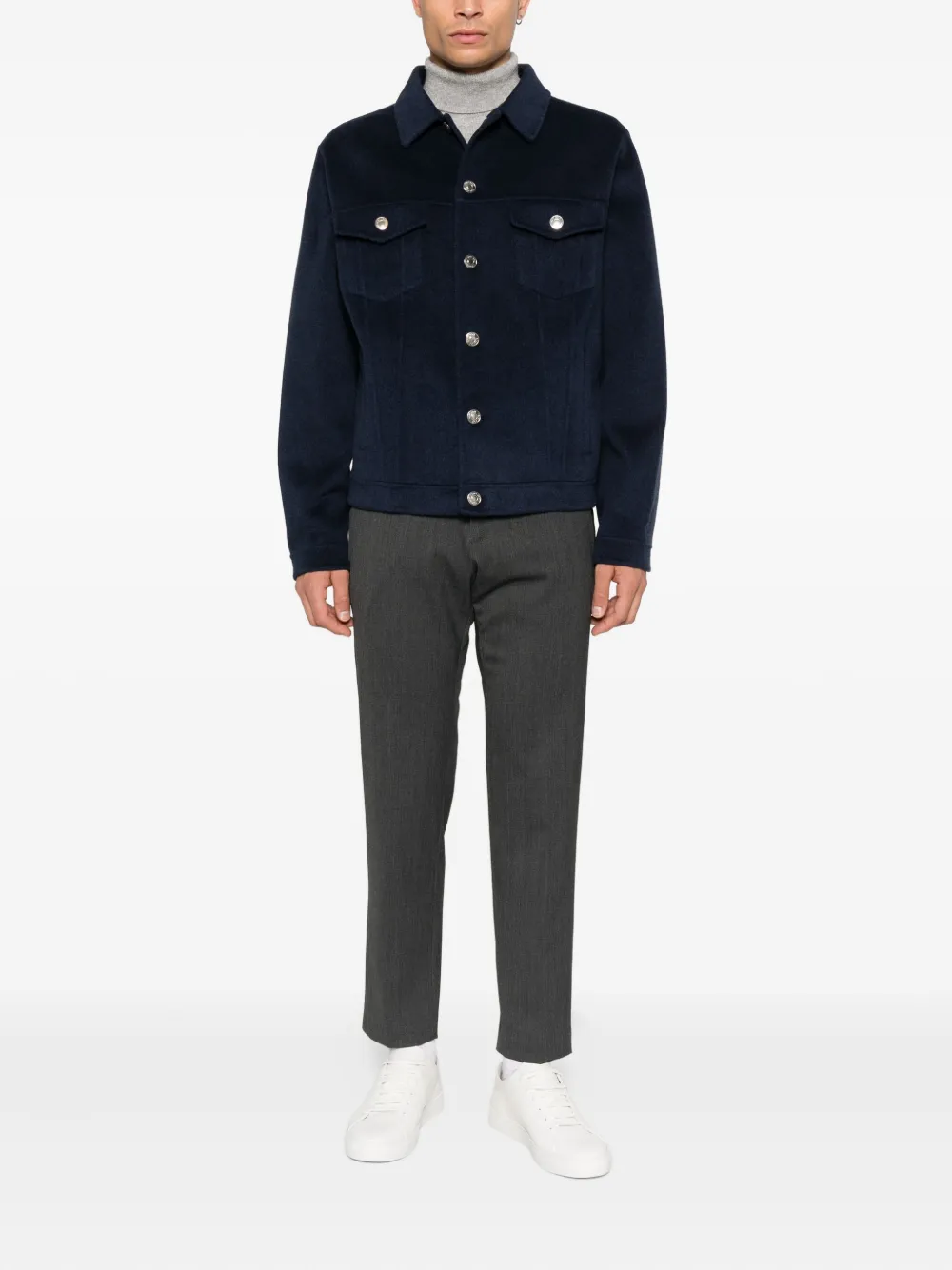 Soft Goat buttoned pocket jacket | Denim Jackets | Image 2