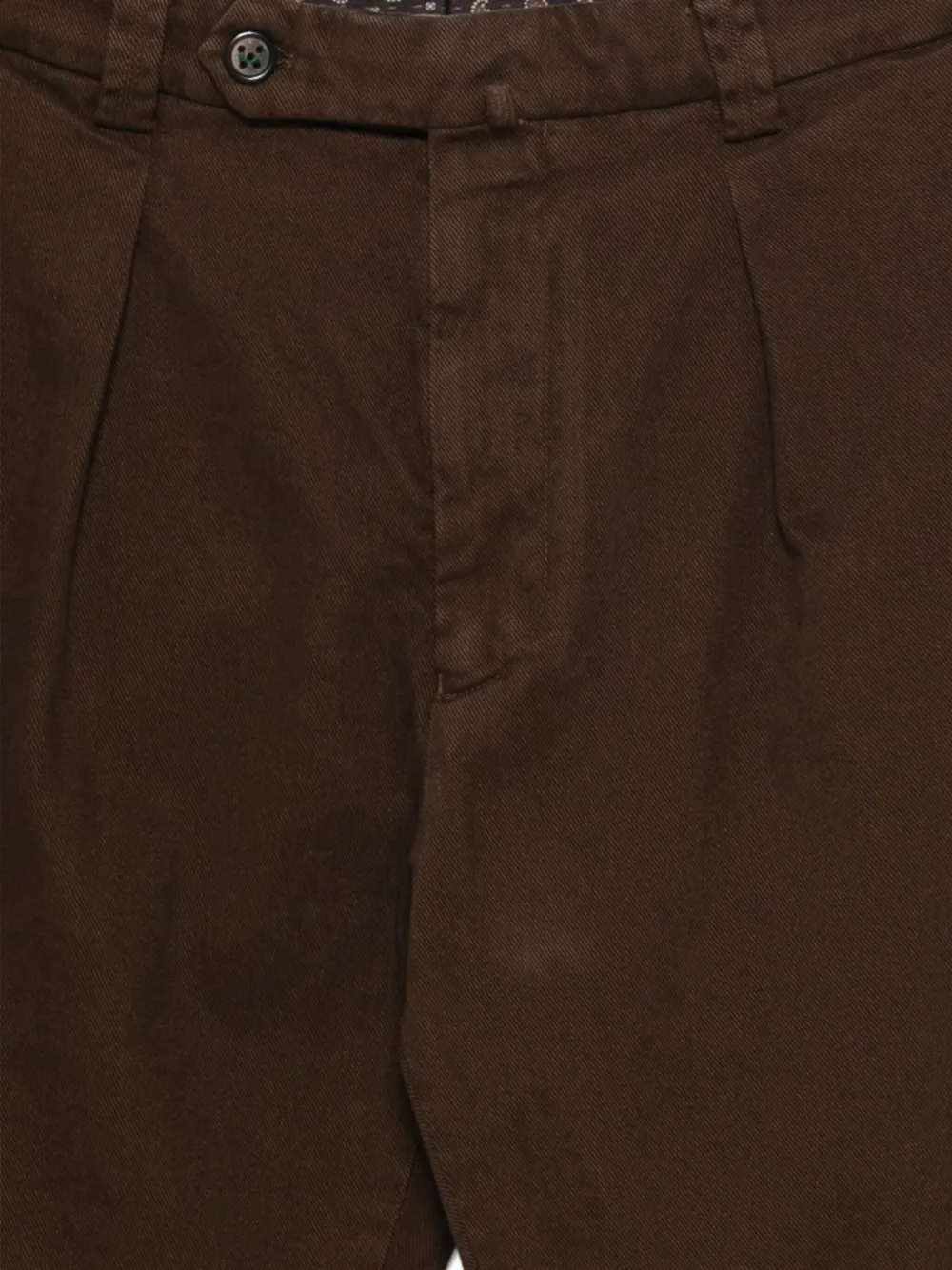 Berwich Chiaia broek met plooien en omgeslagen pijpen Zwart