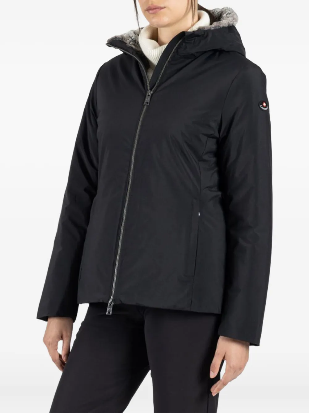 Canadiens long-sleeve shearling-lined puffer jacket | Black | Image 1