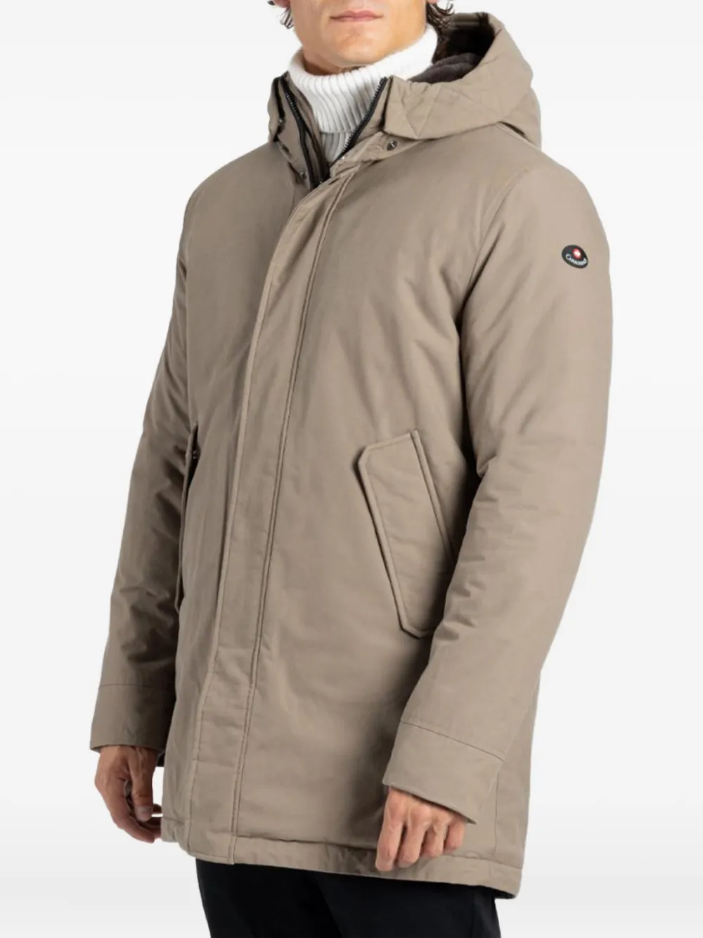 Canadiens hooded flap-pocket jacket | Neutrals | Image 1