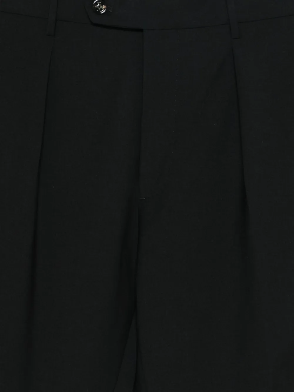 Berwich Chiaia broek met plooien en omgeslagen pijpen Zwart