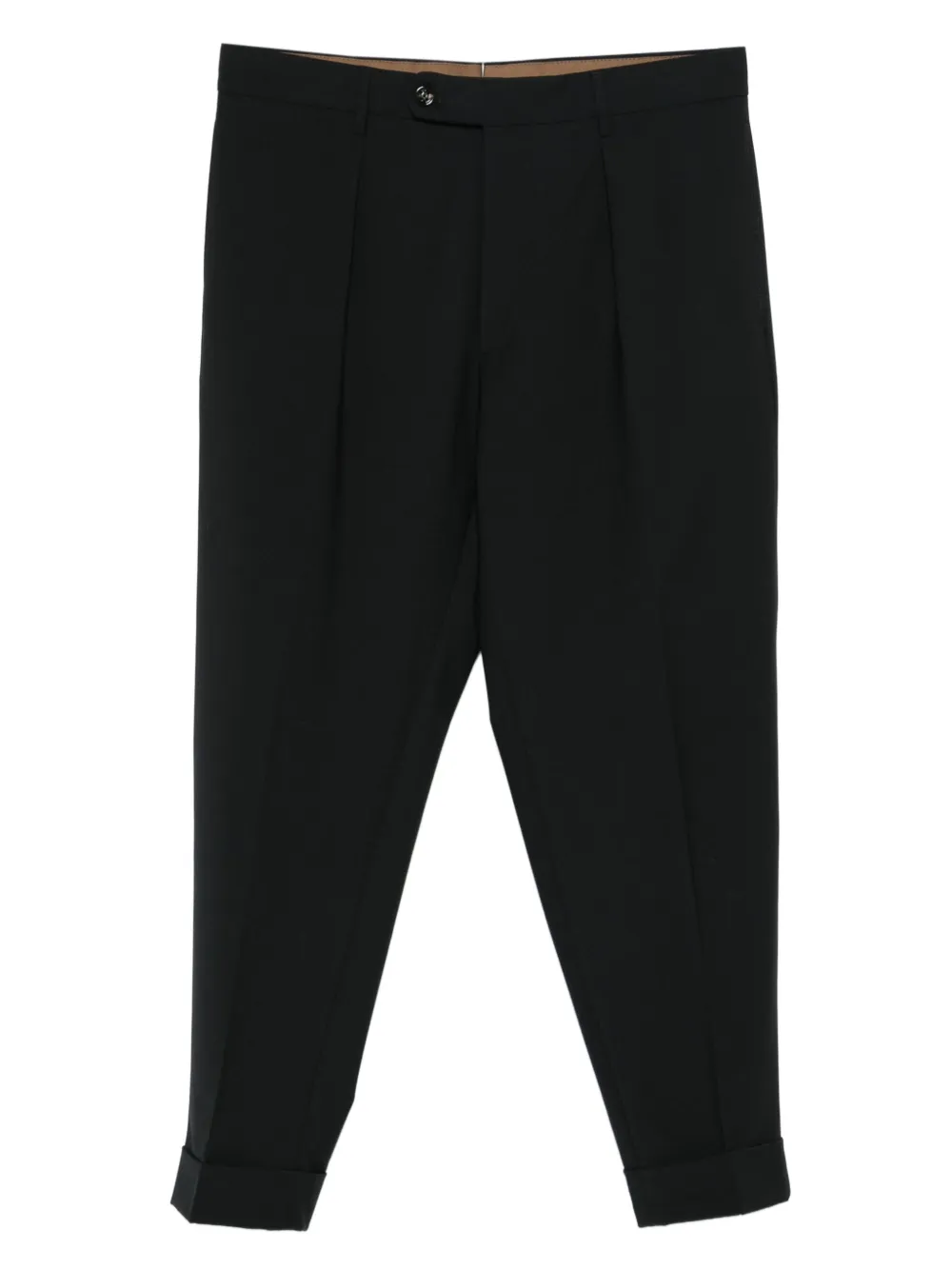 Berwich Chiaia pleated cuffed trousers | Black | Image 1