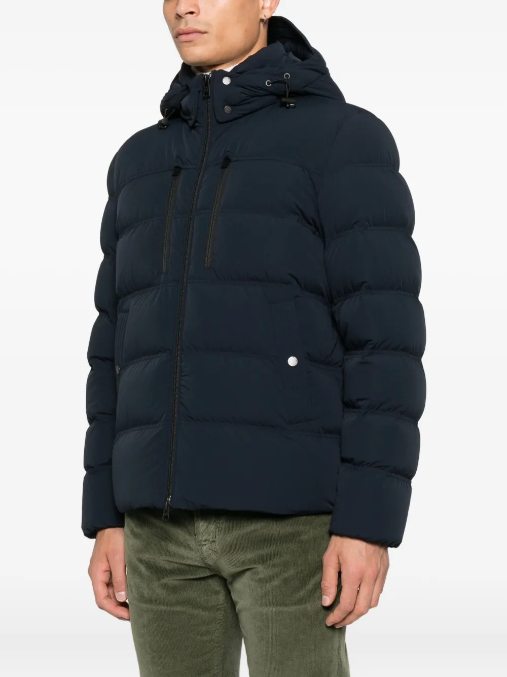 Woolrich Jack met capuchon en rits Blauw