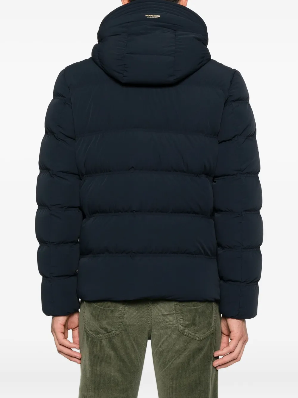 Woolrich Jack met capuchon en rits Blauw