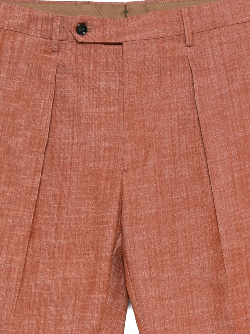 Berwich Chiaia broek met plooien Bruin