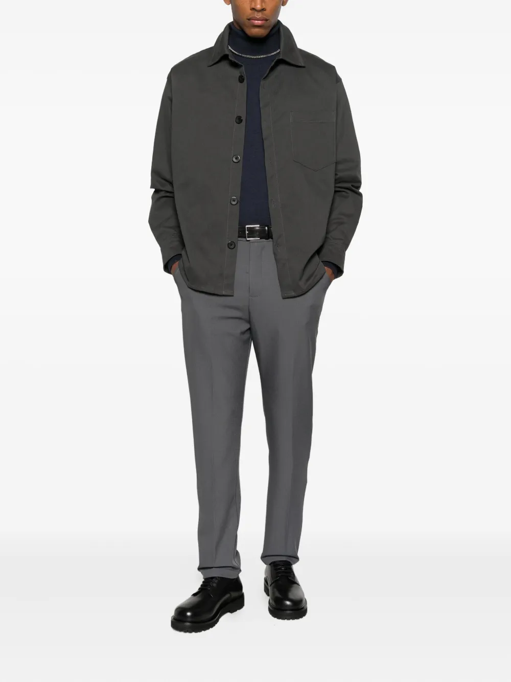 IMPERIAL Sweater met col - Blauw