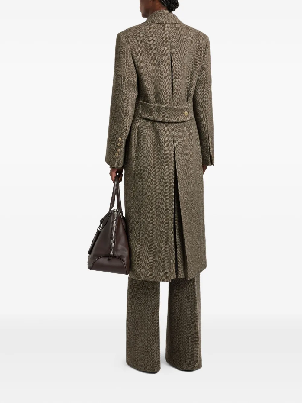 Ermanno Scervino herringbone double-breasted coat | Double Breasted & Peacoats | Image 2