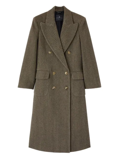 Ermanno Scervino herringbone double-breasted coat