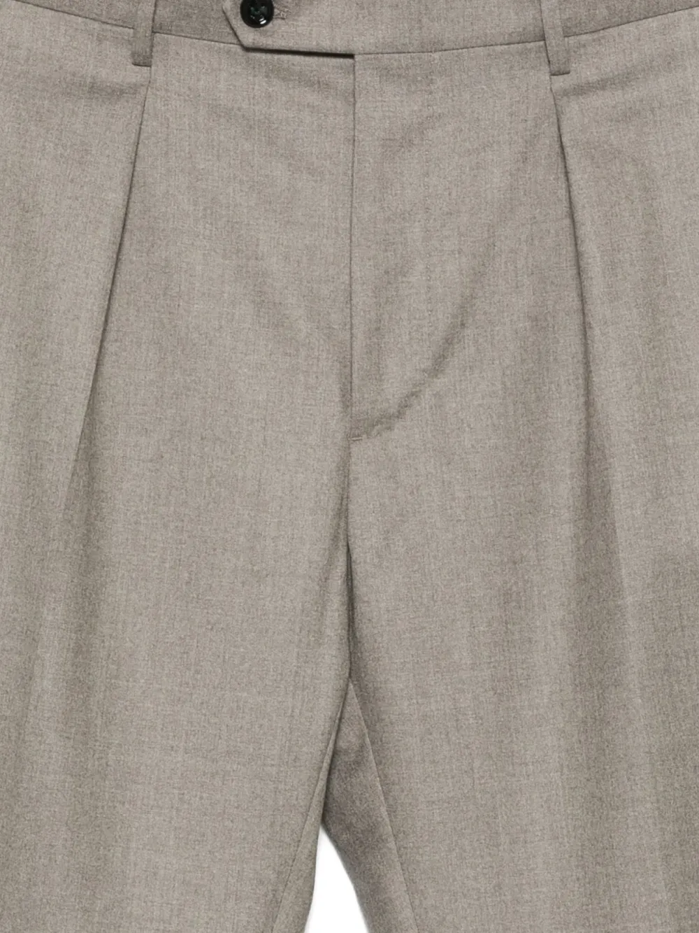 Berwich Chiaia broek met plooien en omgeslagen pijpen Grijs