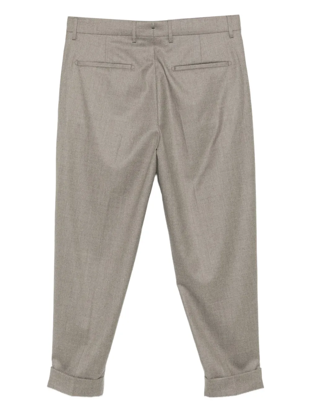 Berwich Chiaia pleated cuffed trousers - Grijs