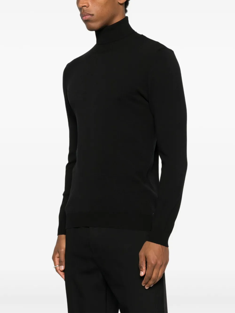 Imperial Roll-neck Sweatshirt In Black