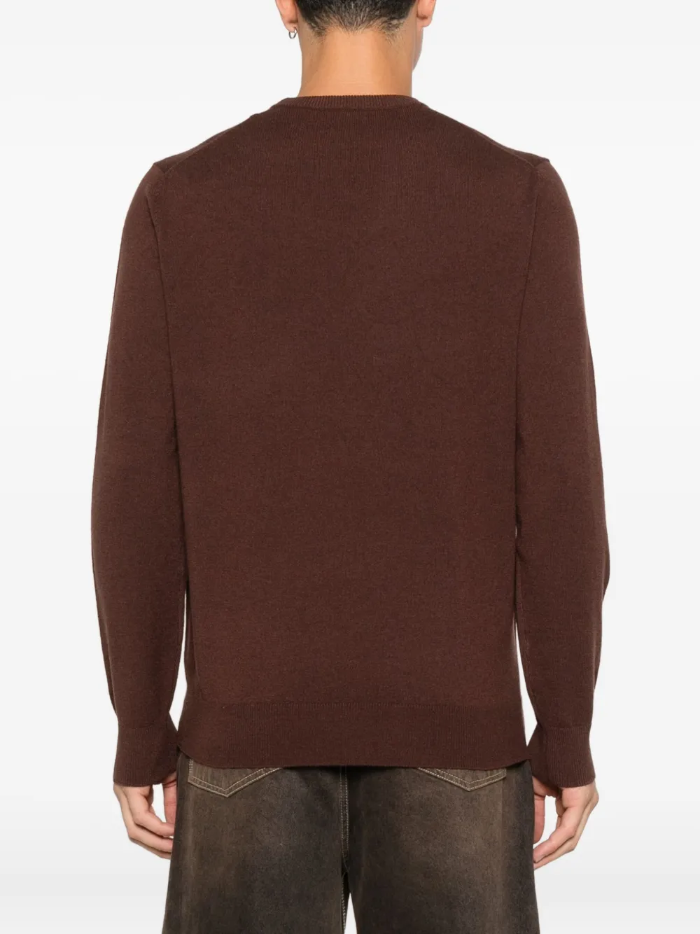 Mc2 Saint Barth Embroidery-detail Sweatshirt In Brown