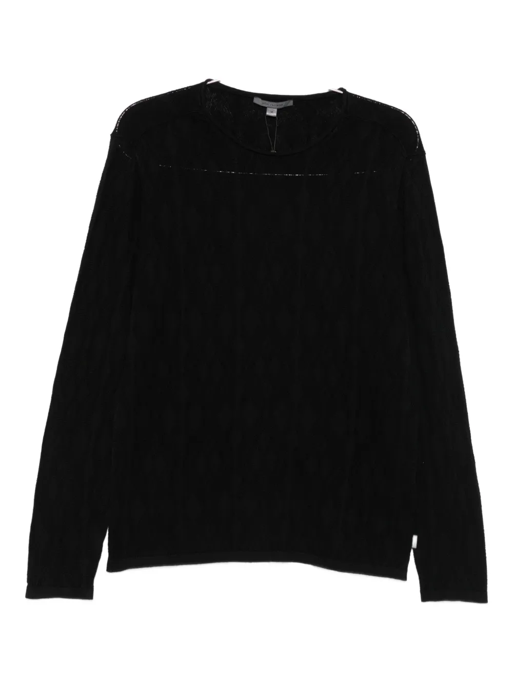 John Varvatos Brycen geometric-jacquard sweater - Nero