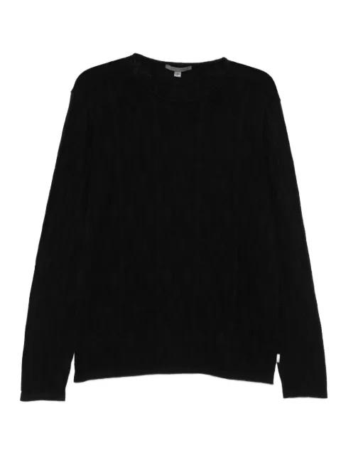 John Varvatos Brycen geometric-jacquard sweater