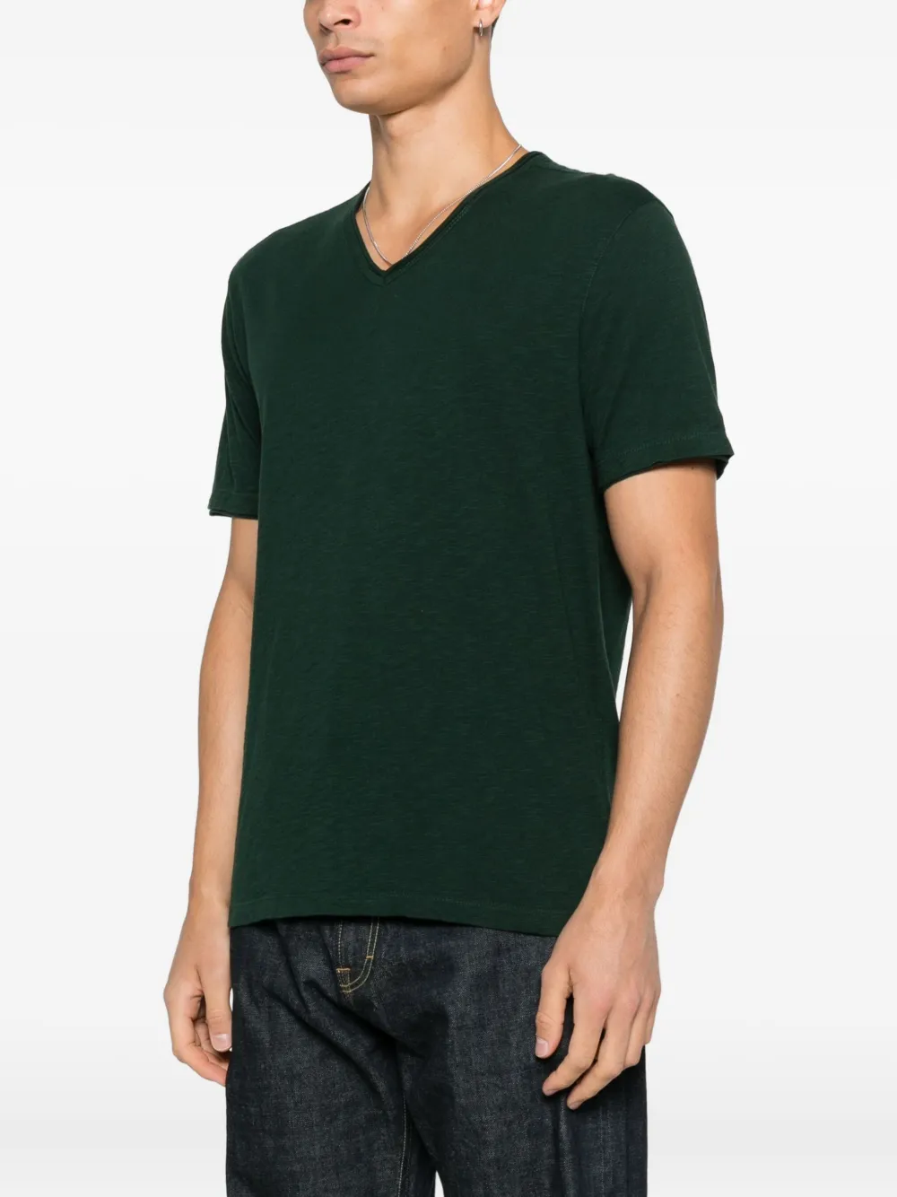 John Varvatos Miles T-shirt met V-hals Zwart