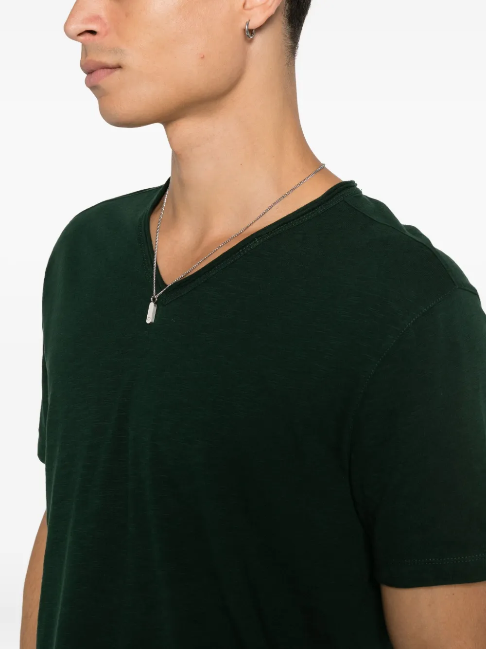 John Varvatos Miles T-shirt met V-hals Zwart