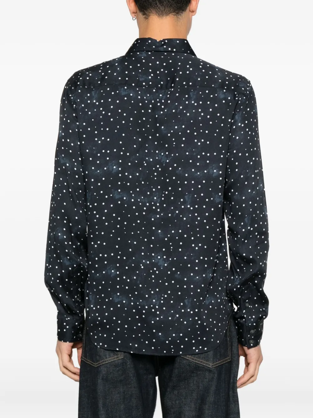 John Varvatos Overhemd met stippen Zwart