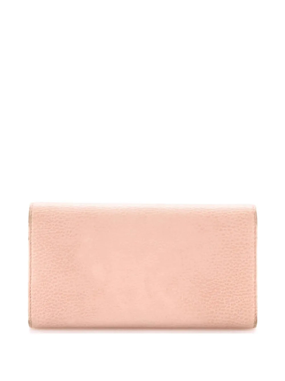 Pre-owned Gucci Gg Marmont Leather Continental Wallet In Pink