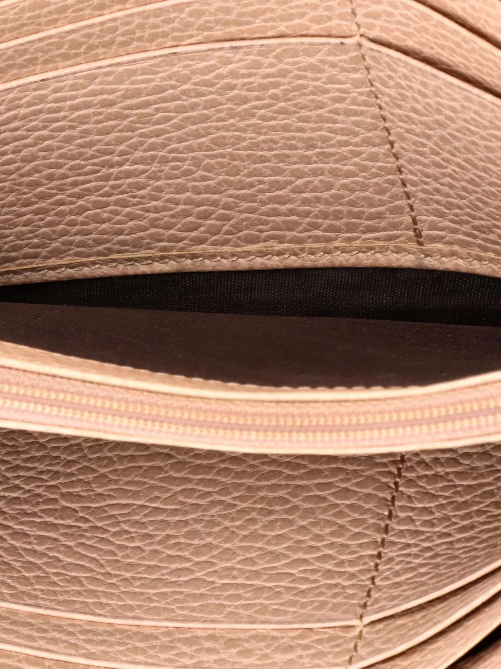 Pre-owned Gucci Gg Marmont Leather Continental Wallet In Pink