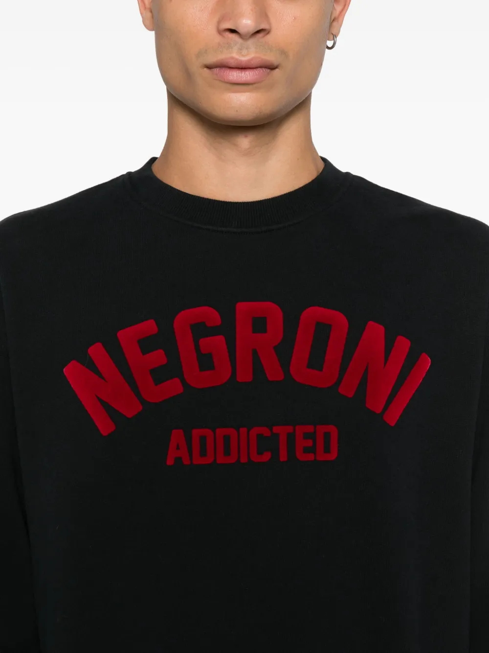 MC2 Saint Barth Sweater met print Zwart