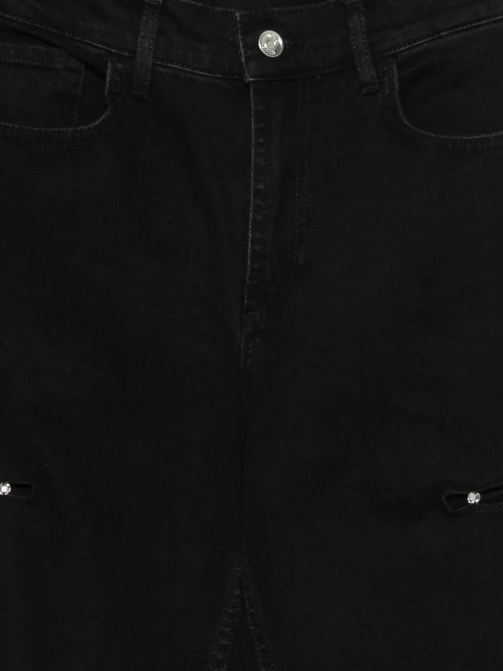 Liu •jo Embellished Jeans In Black