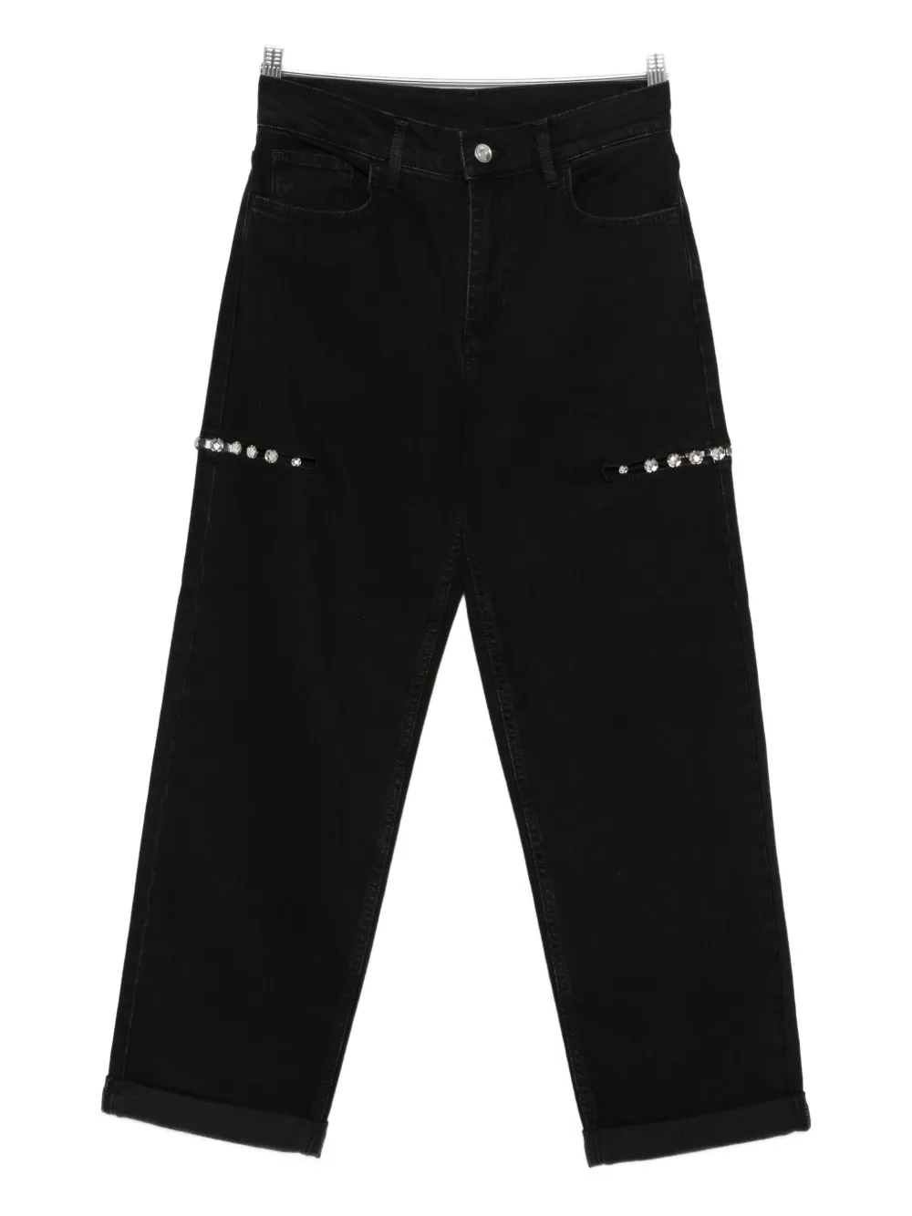 Liu •jo Embellished Jeans In Black