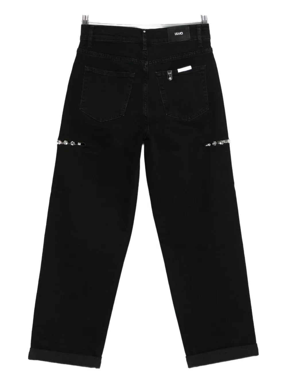 Liu •jo Embellished Jeans In Black