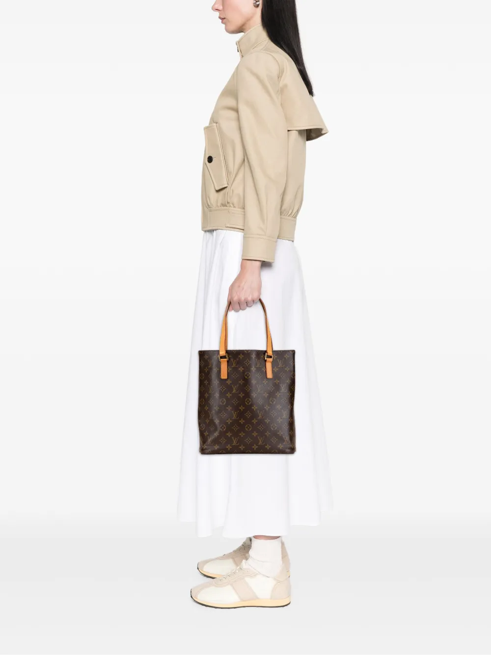 Pre-owned Louis Vuitton 2003 Monogram Vavin Gm Tote Bag In Brown