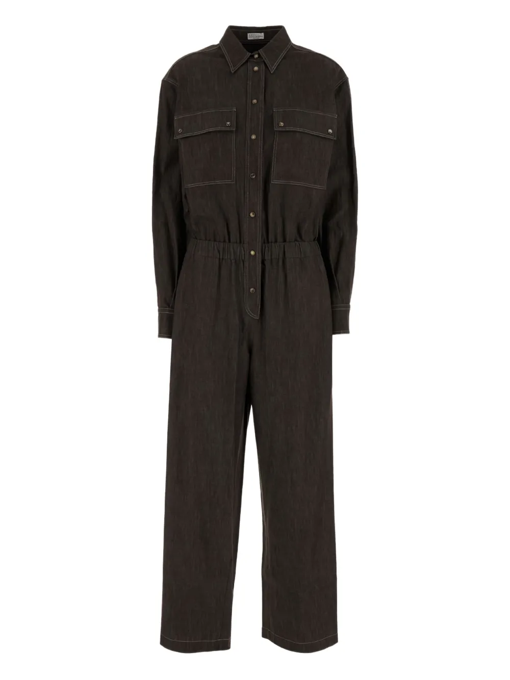 Brunello Cucinelli buttoned pocket jumpsuit | marron | Image 1