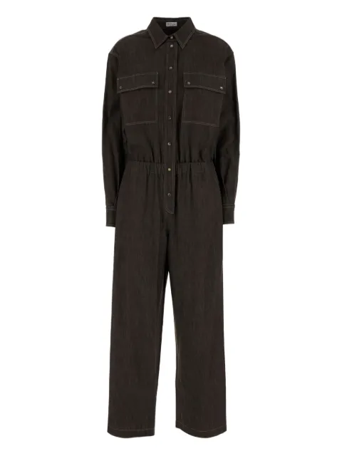 Brunello Cucinelli buttoned pocket jumpsuit
