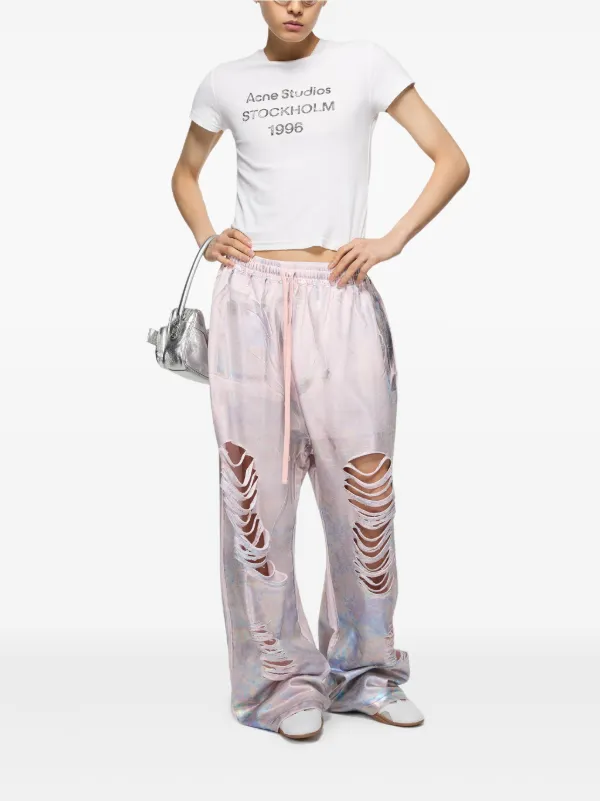 Acne Studios Graphic T-shirt | Neutrals | FARFETCH ZA