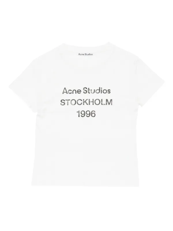 Acne Studios グラフィック Tシャツ | ニュートラル | FARFETCH JP