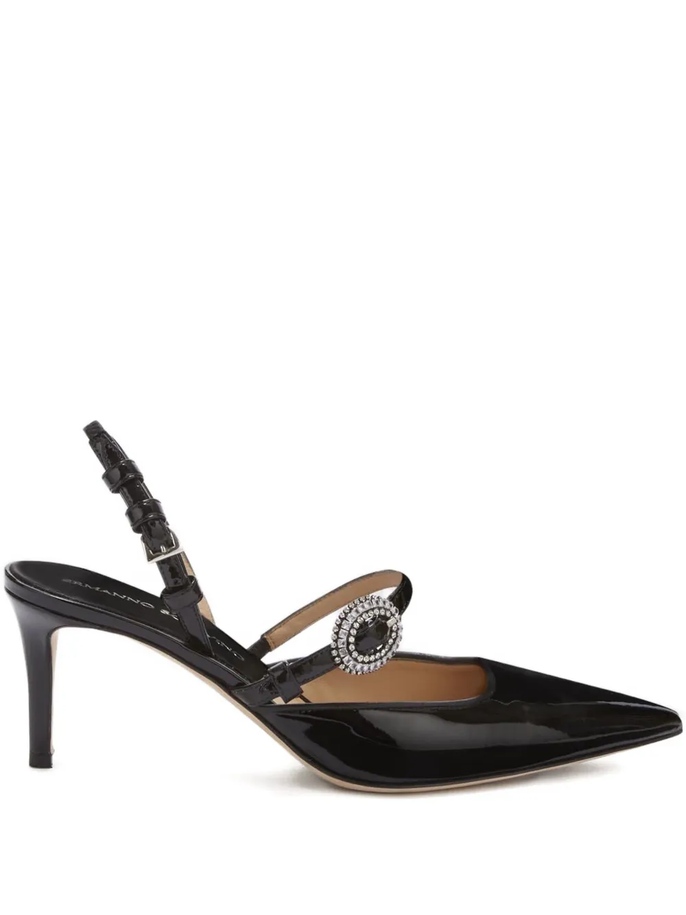Ermanno Scervino embellished slingback sandals | Black | Image 1
