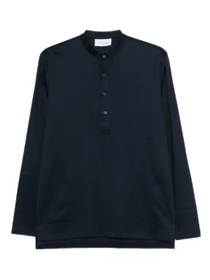 Tokyo Buttoned long-sleeved Polo Shirt | Black | FARFETCH