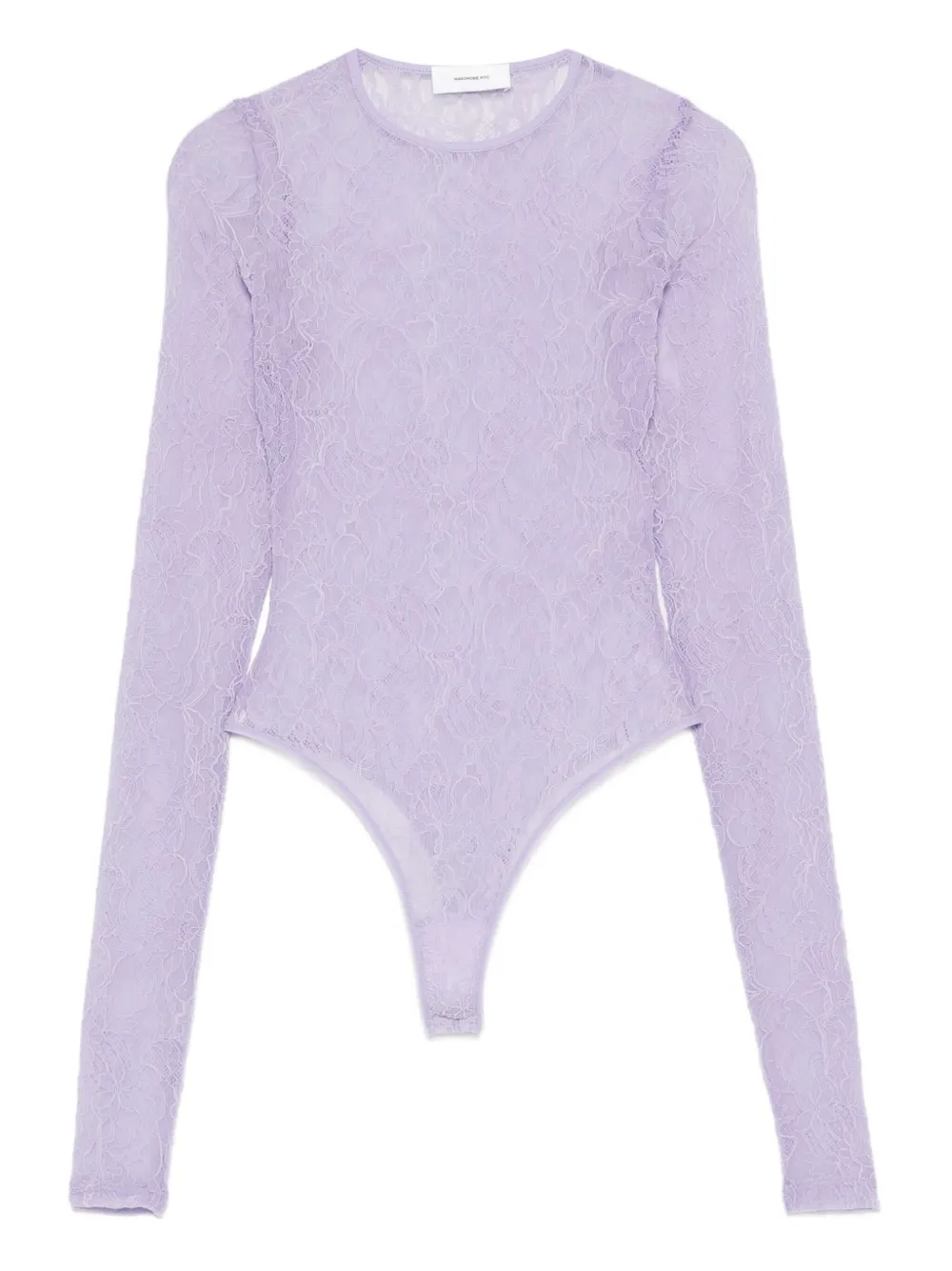 WARDROBE.NYC long-sleeve bodysuit | Purple | Image 1