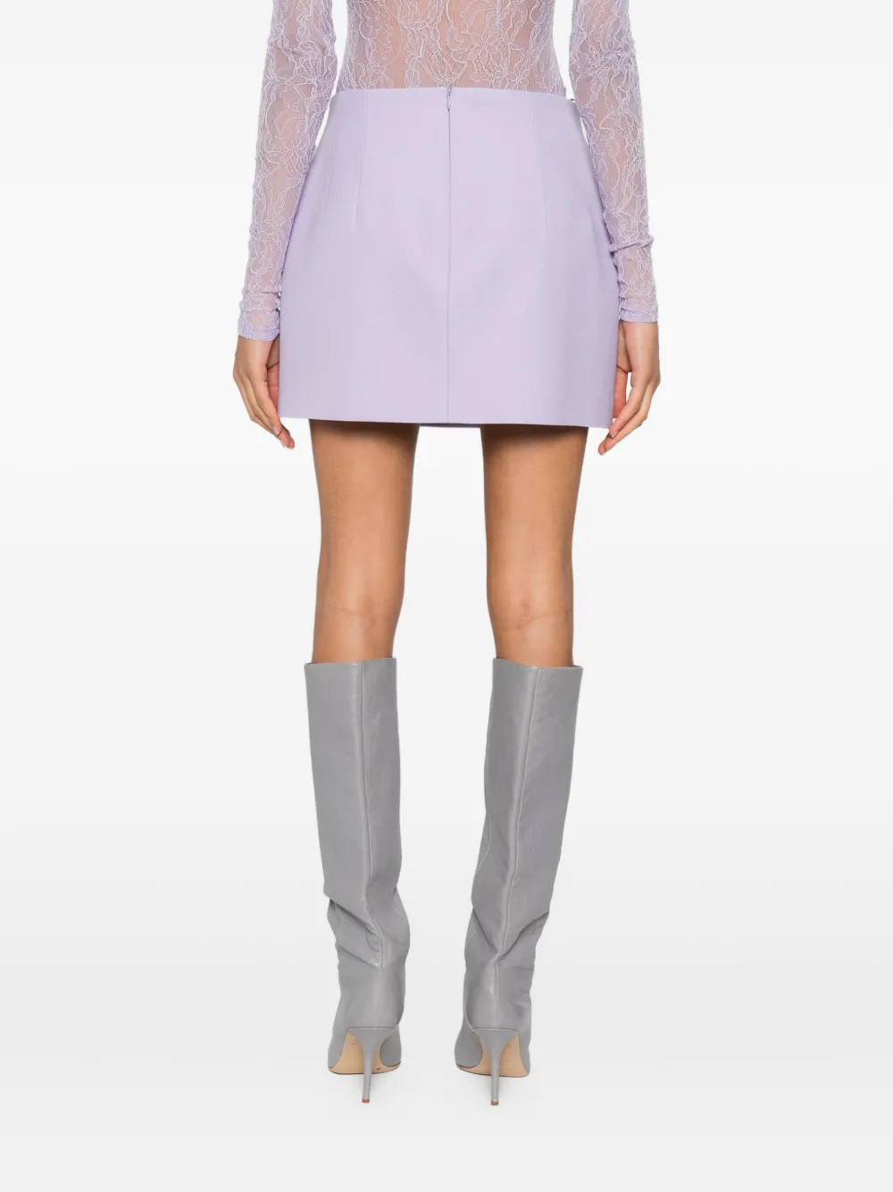 WARDROBE.NYC Mini-rok met ritssluiting Paars