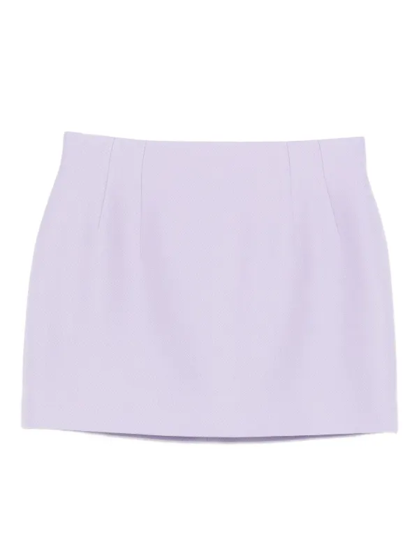 WARDROBE.NYC Zip-fastening Mini Skirt in Purple