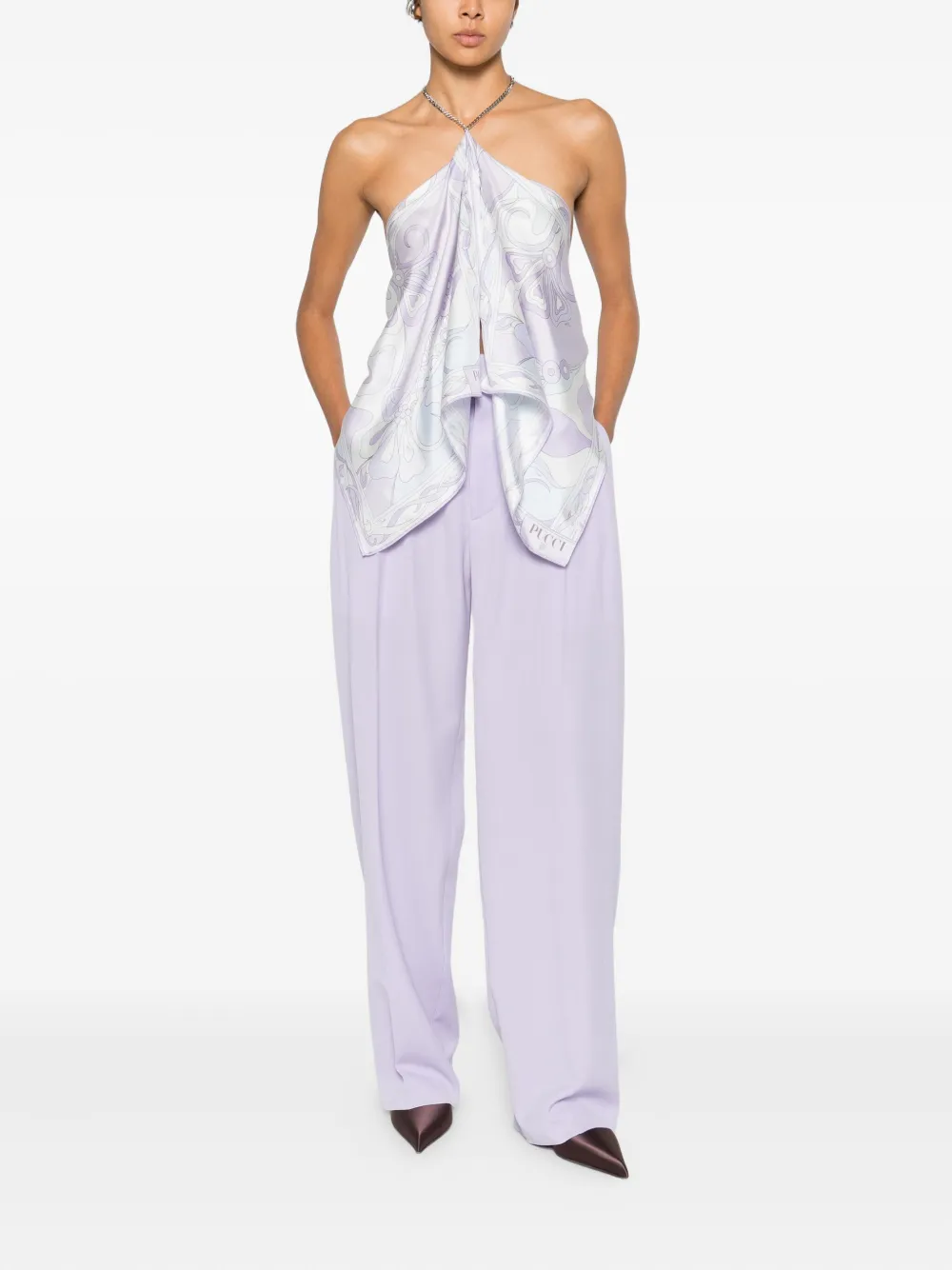 WARDROBE.NYC pleated trousers - Paars