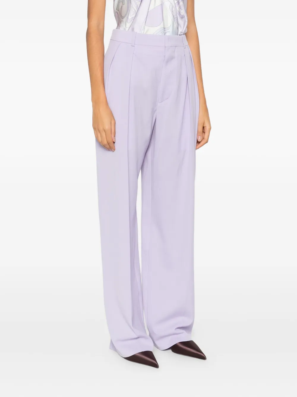 Wardrobe.nyc Pleated Trousers In White
