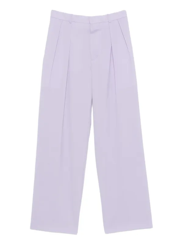 WARDROBE.NYC Pleated Trousers in Purple