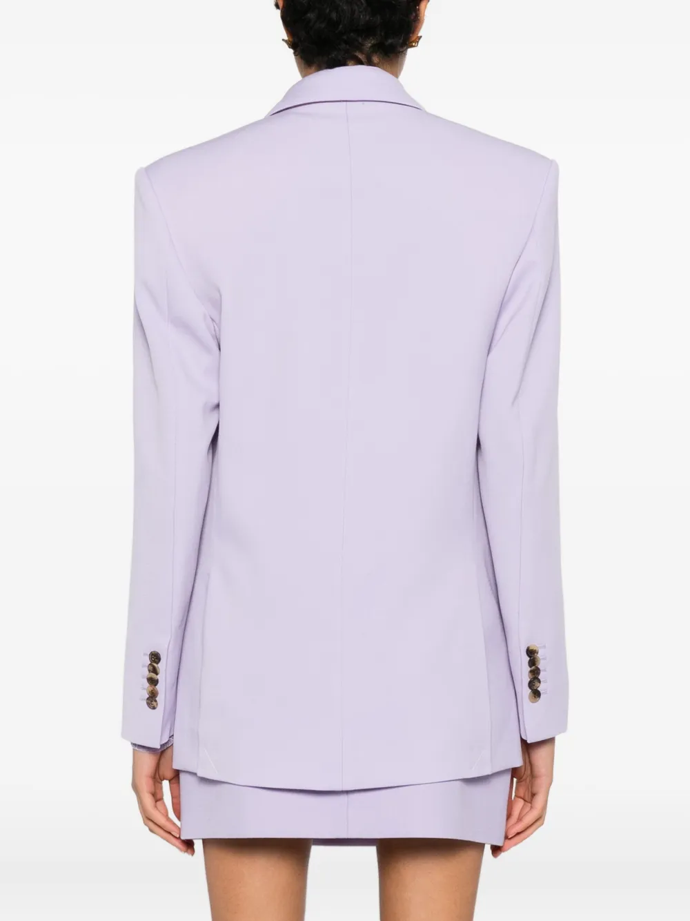 Wardrobe.nyc Double-breasted Blazer In Purple