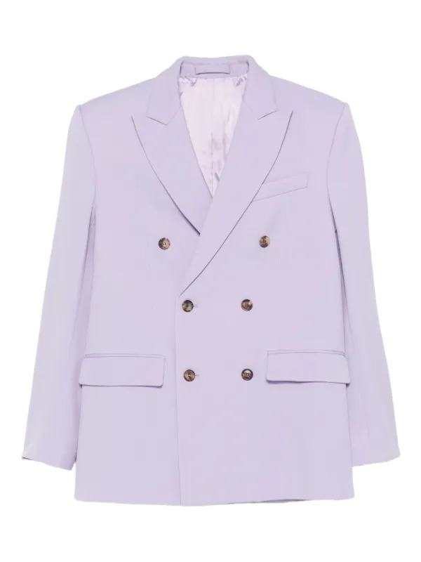 WARDROBE.NYC Double-breasted Blazer in Purple