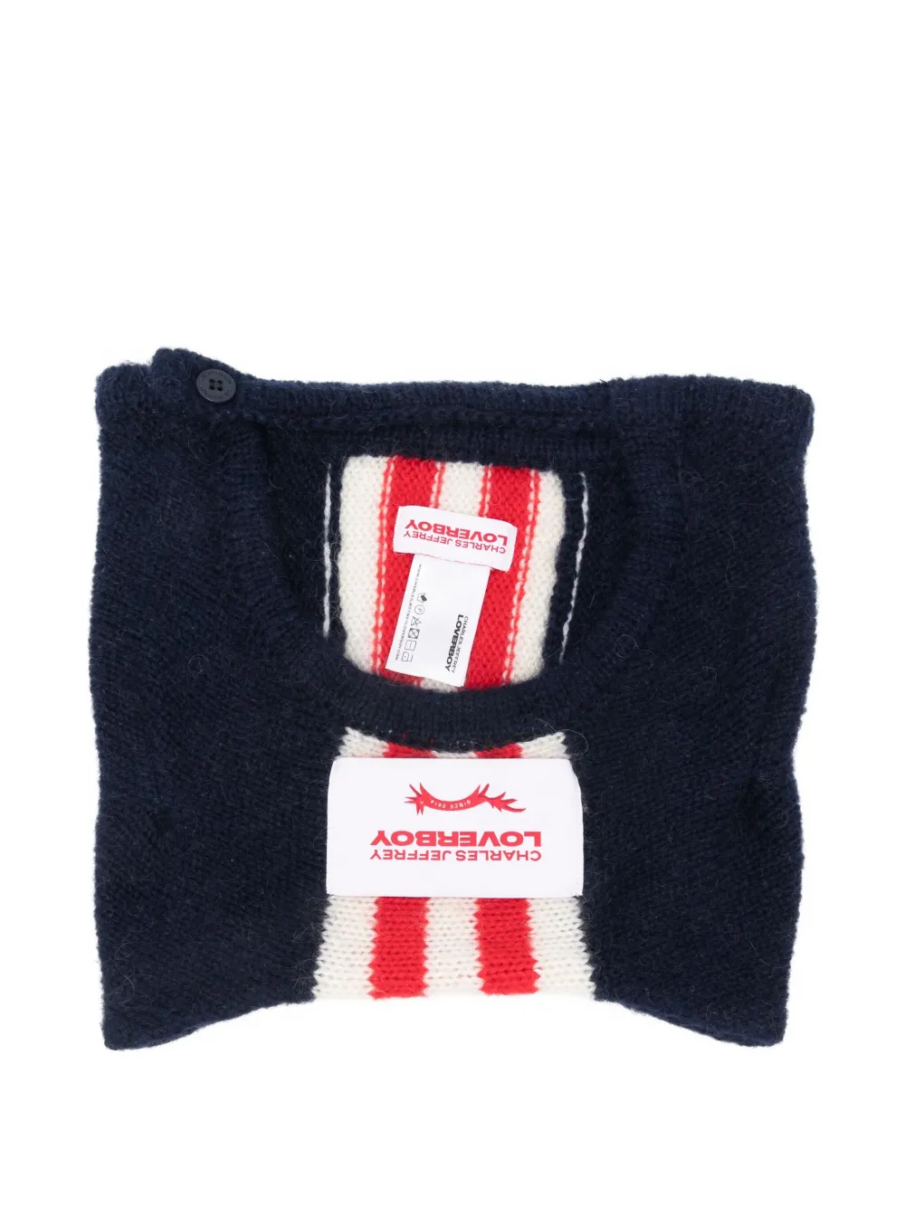 Charles Jeffrey Loverboy Striped Hood In Blue