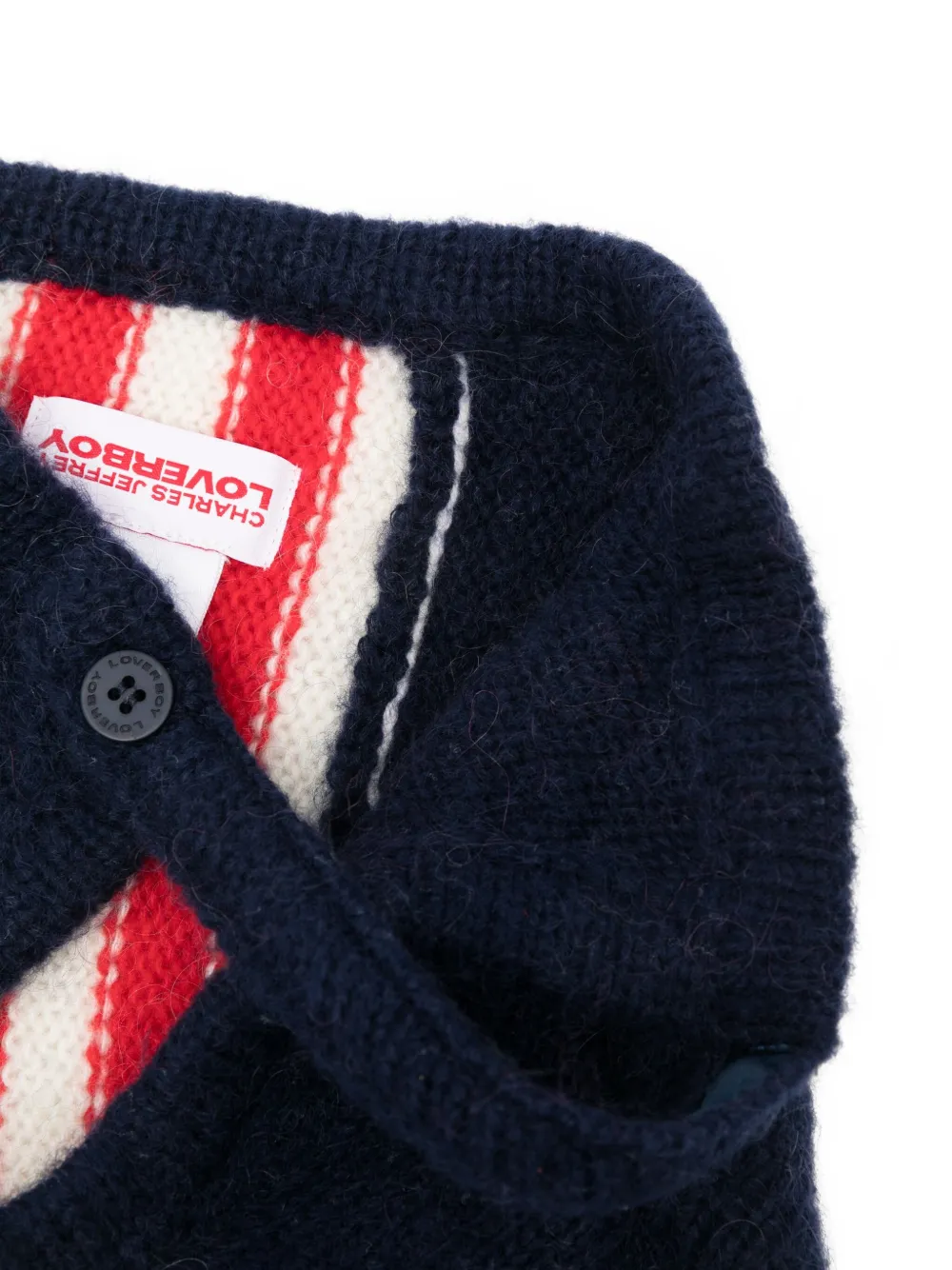 Charles Jeffrey Loverboy Gestreepte hoodie Blauw