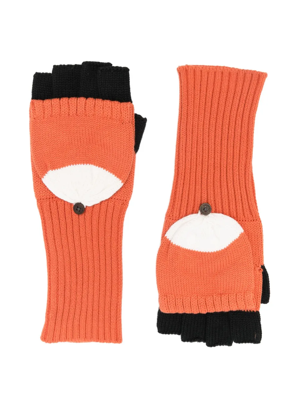 Charles Jeffrey Loverboy Animal-motif Gloves In Orange