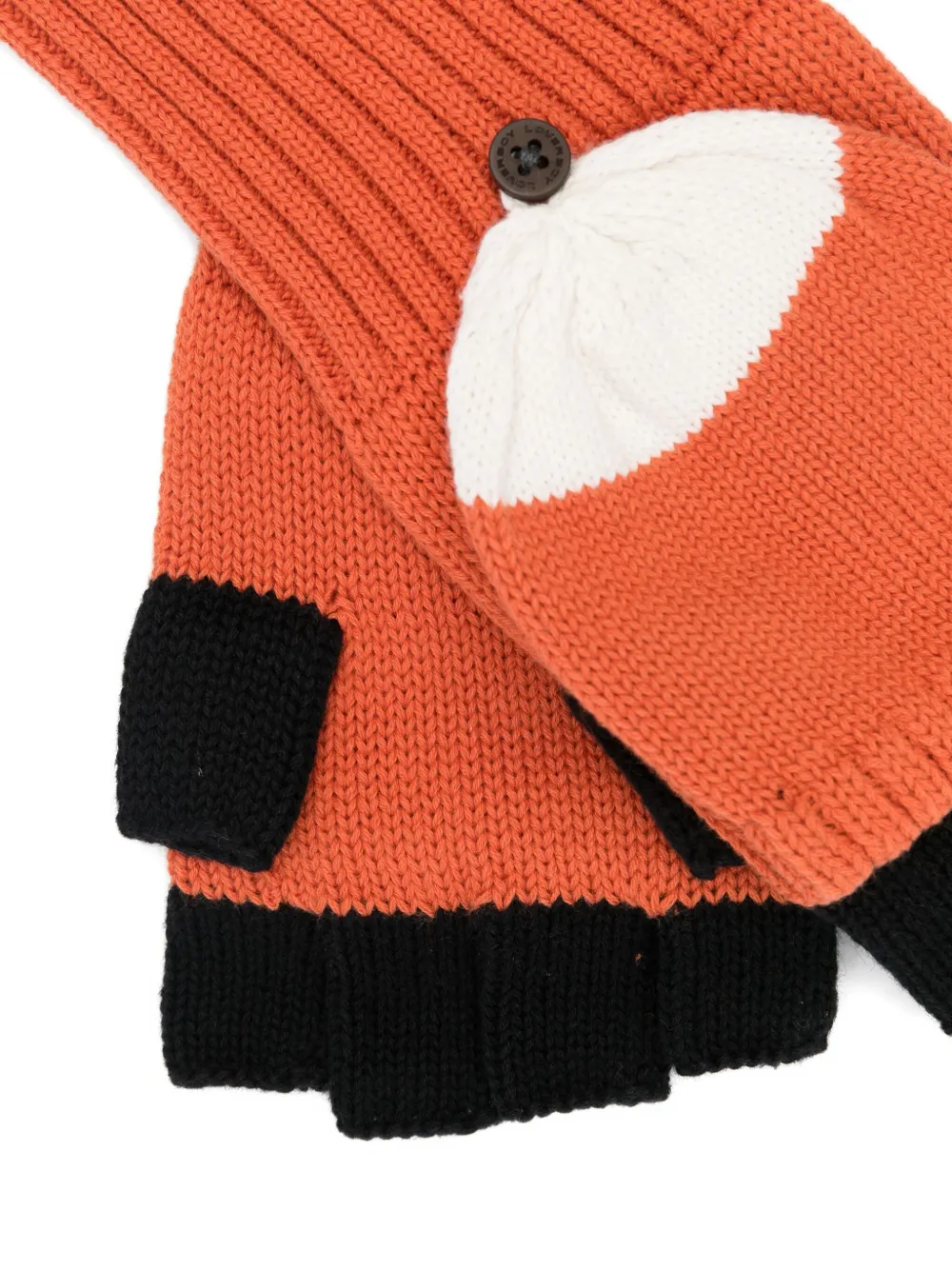 Charles Jeffrey Loverboy Animal-motif Gloves In Orange