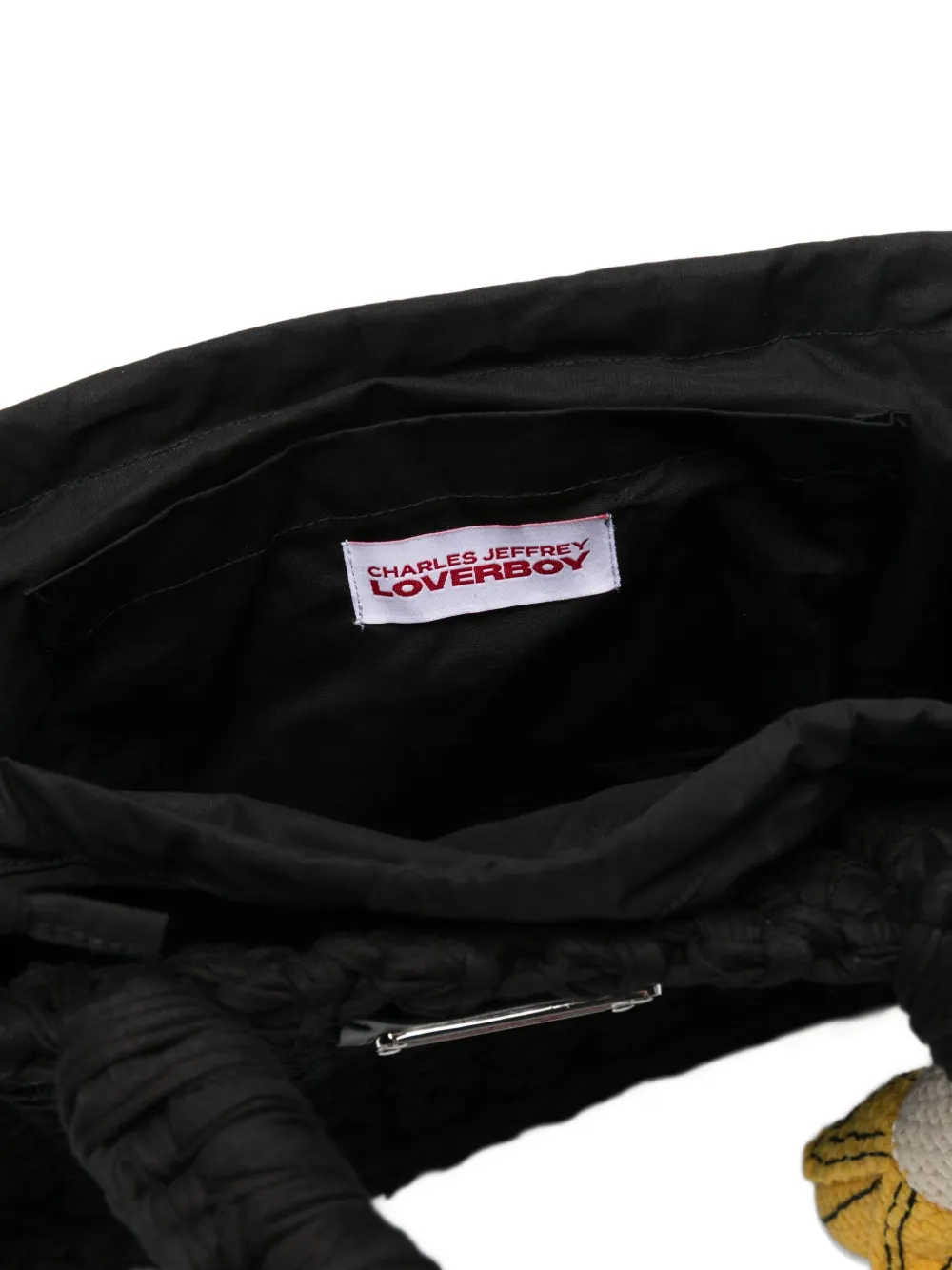 Charles Jeffrey Loverboy Banana-charm Tote Bag In Black