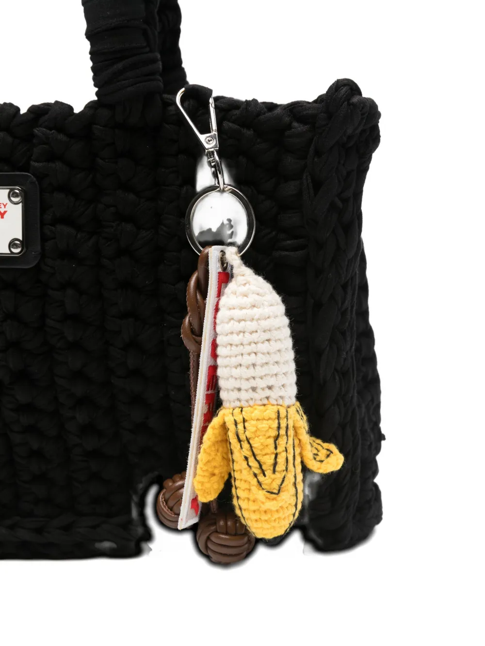 Charles Jeffrey Loverboy Banana-charm Tote Bag In Black